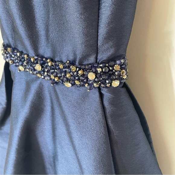 Monique Lhuillier ML We Belong Together Dress Blue Size 0 - Picture 7 of 15